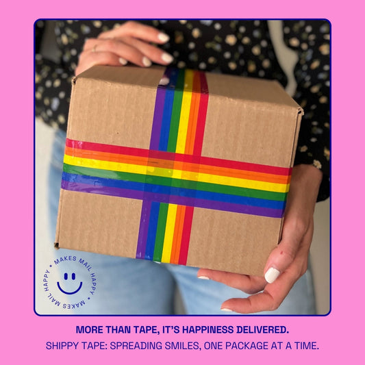 Rainbow Pride Flag Shipping and Packing Tape - Shippy Tape