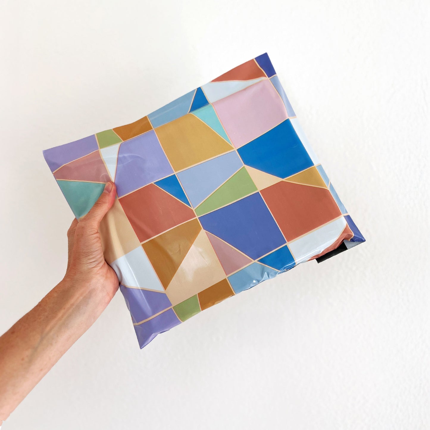 Poly Mailer Self-Sealing Shipping Envelopes – Pastel Mosaic (Pack of 100)