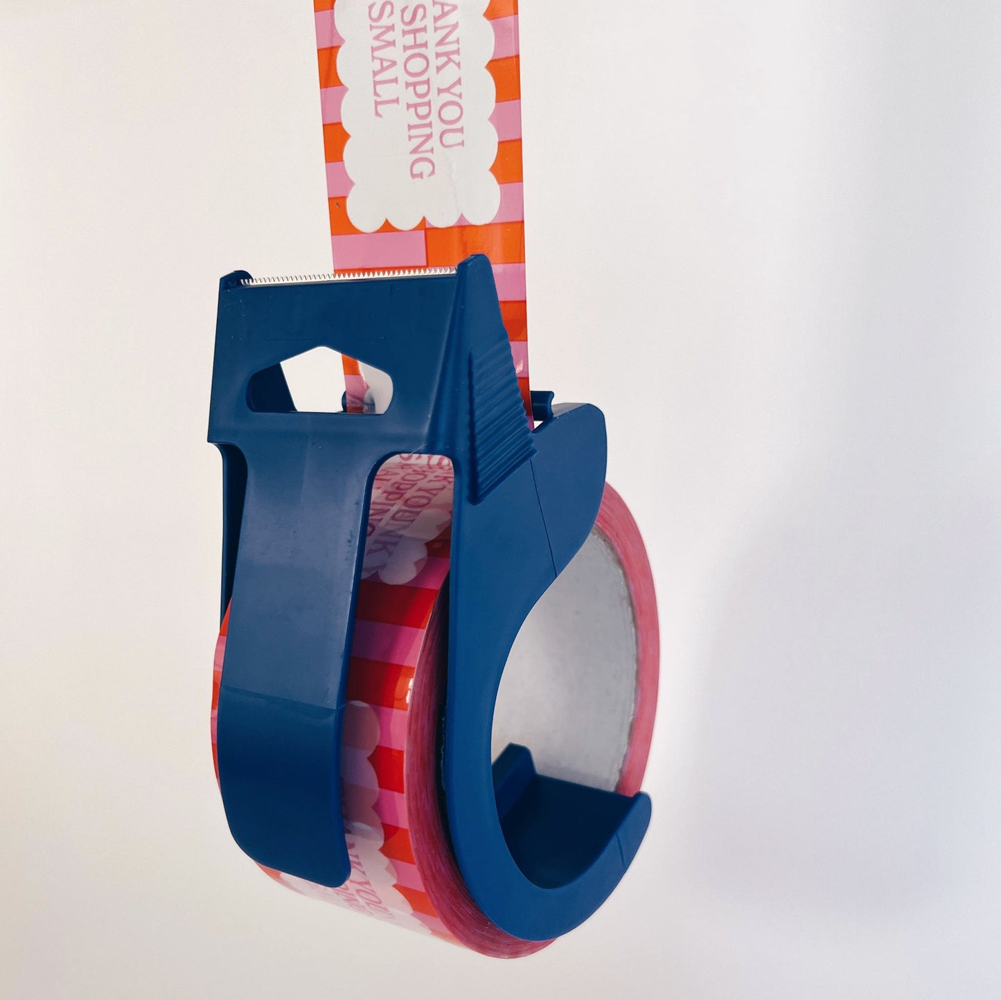 Thank You for Shopping Small Shipping Tape - Pink Orange Cloud (2 Rolls + Dispenser) - Shippy Tape