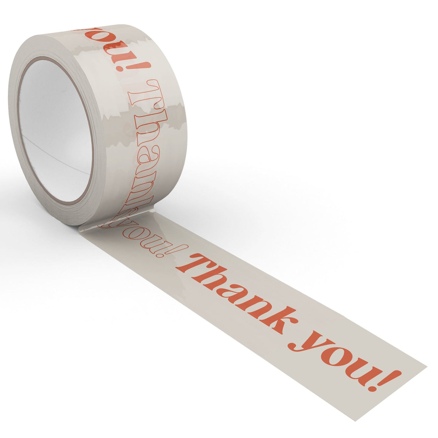 Thank You! Packing and Shipping Tape - Cream/Orange - Shippy Tape