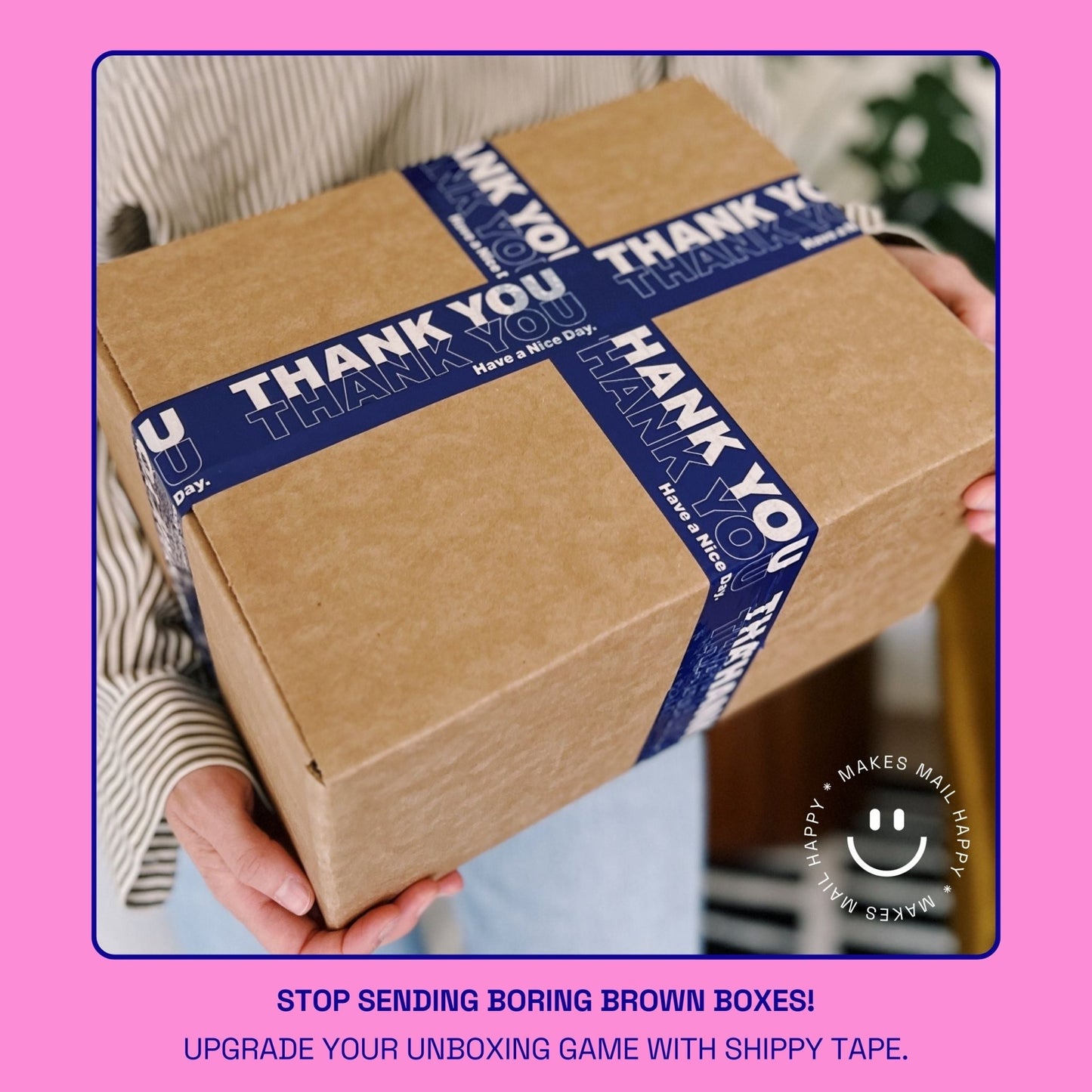 Thank You Shipping Tape - Blue/White NYC Bodega Bag - Shippy Tape