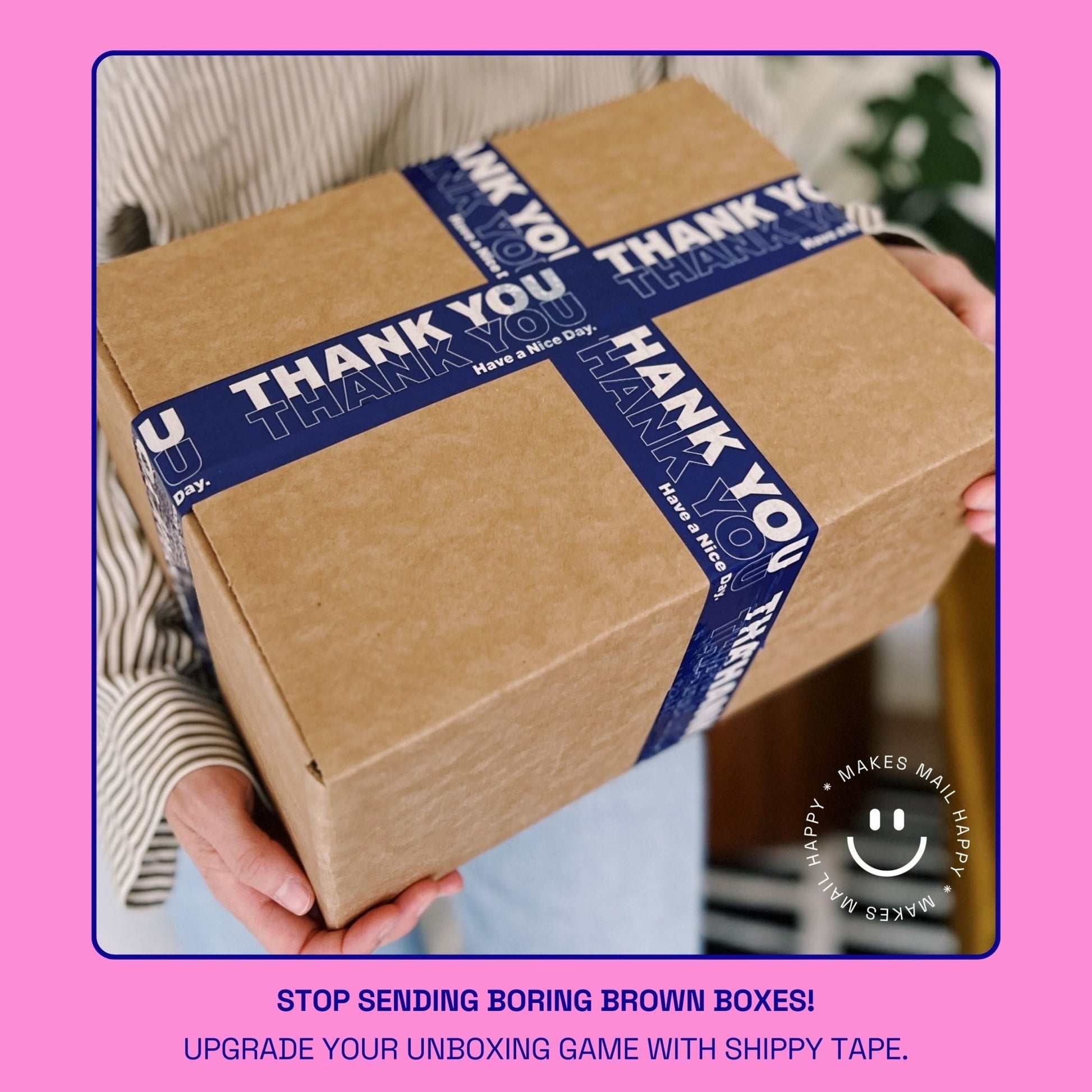Thank You Shipping Tape - Blue/White NYC Bodega Bag - Shippy Tape