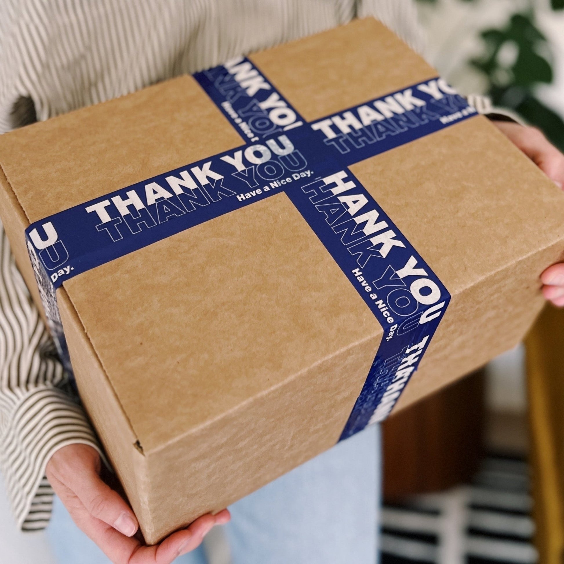 Thank You Shipping Tape - Blue/White NYC Bodega Bag - Shippy Tape