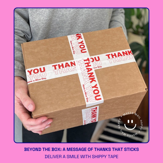 Thank You Shipping Tape - Red/White NYC Bodega Bag - Shippy Tape