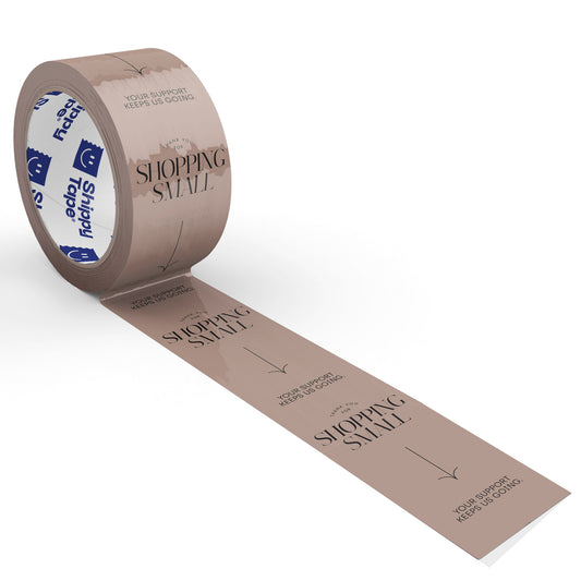 Thank You for Shopping Small Shipping Tape - Blush/Black