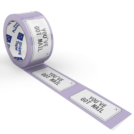 You've Got Mail Shipping Tape - Purple/White