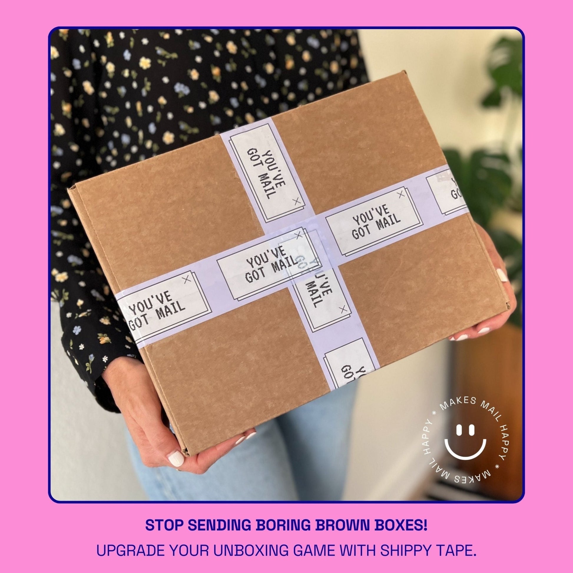 You've Got Mail Shipping Tape - Purple/White - Shippy Tape