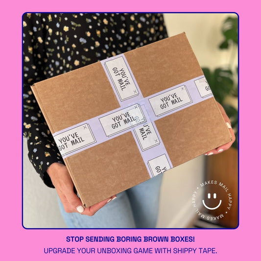 You've Got Mail Shipping Tape - Purple/White - Shippy Tape