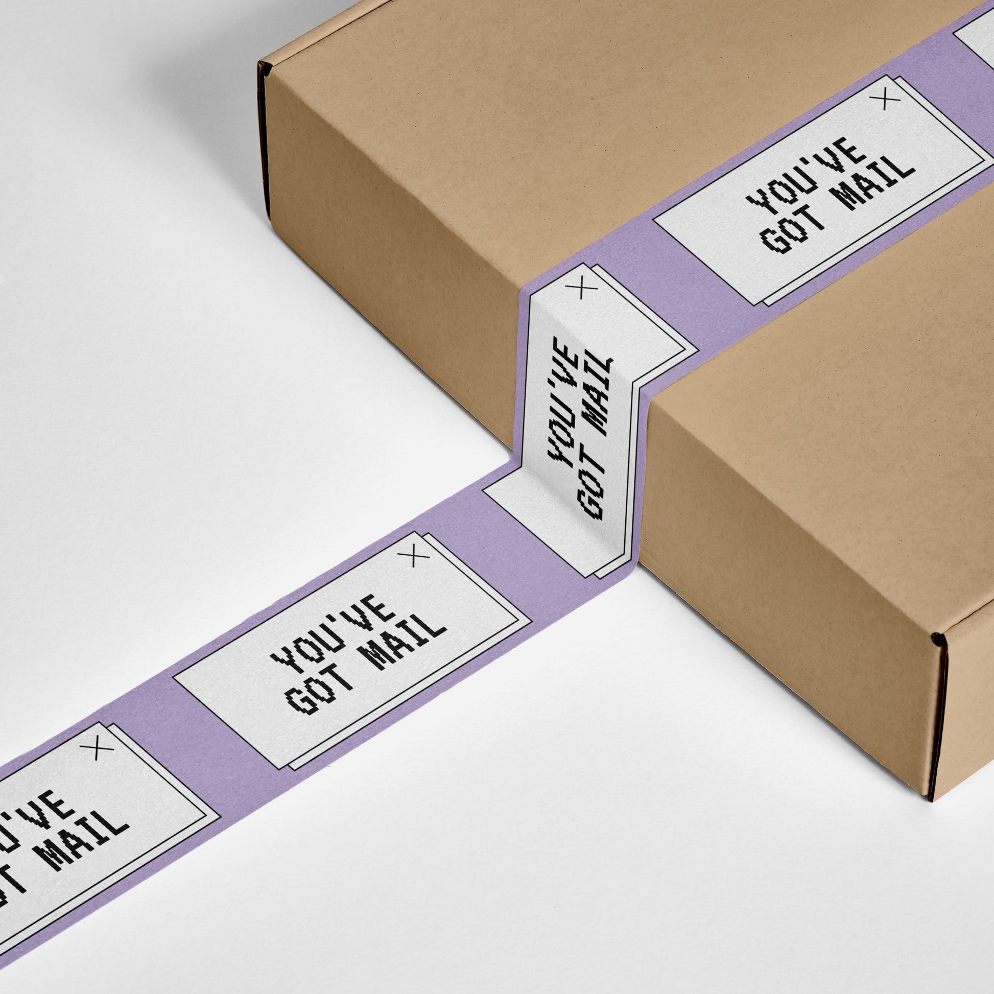 "You've Got Mail" Shipping Tape - Purple/White - shippytape