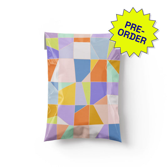 Poly Mailer Self-Sealing Shipping Envelopes – Pastel Mosaic (Pack of 100)