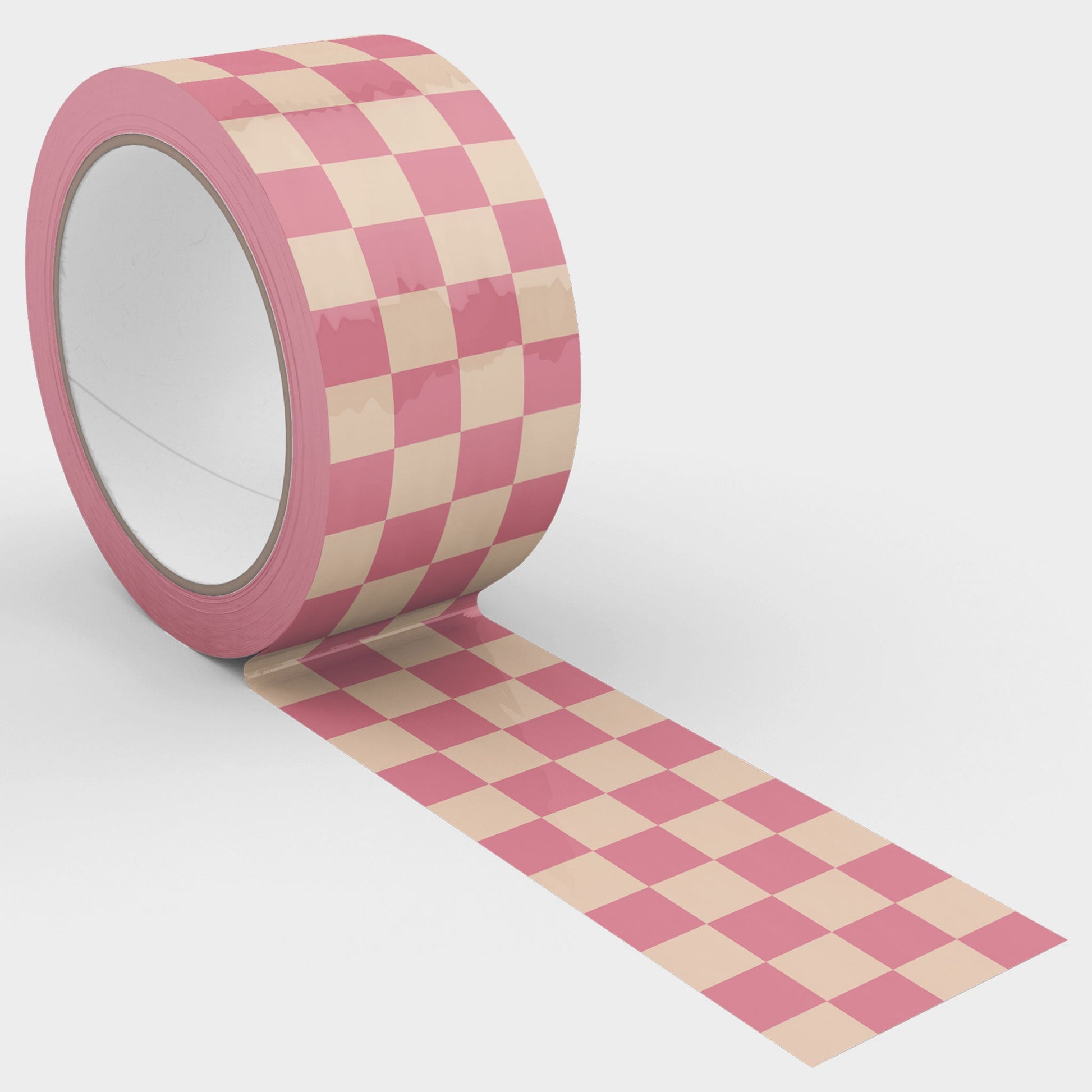 Checkered Pattern Shipping Tape - Pink - Shippy Tape
