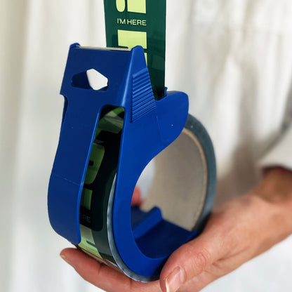 Hello! I'm Here Shipping Tape - Dark Green (2 Rolls + Dispenser) - Shippy Tape