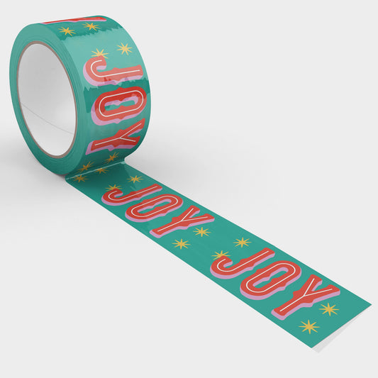 Holiday Joy Shipping Tape - Green/Red - Shippy Tape