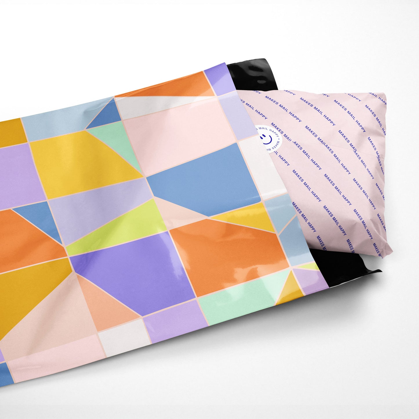 Poly Mailer Self-Sealing Shipping Envelopes – Pastel Mosaic (Pack of 100)