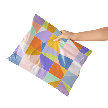 Poly Mailer Self-Sealing Shipping Envelopes – Pastel Mosaic (Pack of 100)