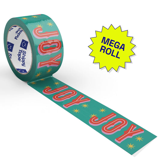 Holiday Joy Shipping Tape - Green/Red