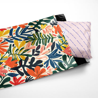Poly Mailer Self-Sealing Shipping Envelopes – Tropical Leaves (Pack of 100)