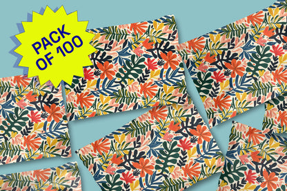 Poly Mailer Self-Sealing Shipping Envelopes – Tropical Leaves (Pack of 100)