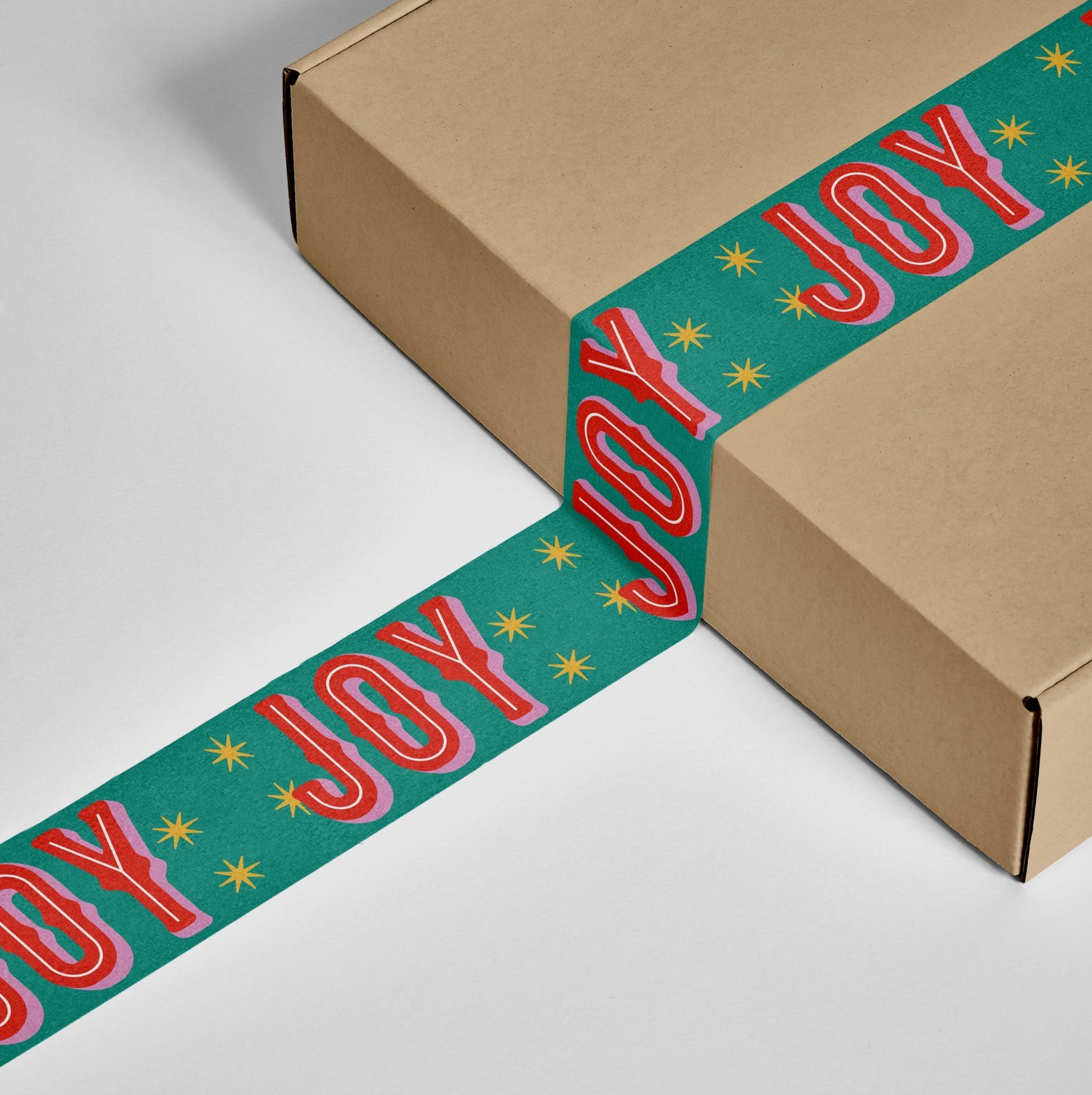 Holiday Joy Shipping Tape - Green/Red - shippytape